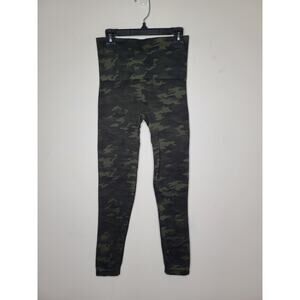 Spanx green camoflauge camo shapewear leggings - small